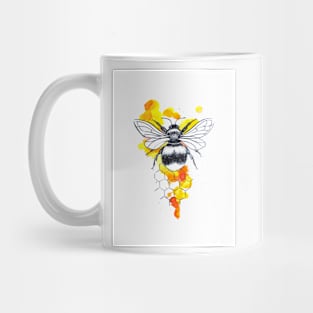 Bumble Bee Kind Watercolour Mug